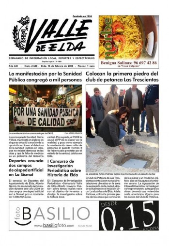 N&uacute;mero 2.548 - 15 de febrero de 2008