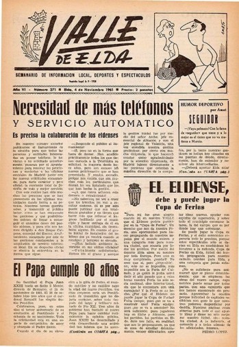 N&uacute;mero 0271 - 4 de noviembre de 1961