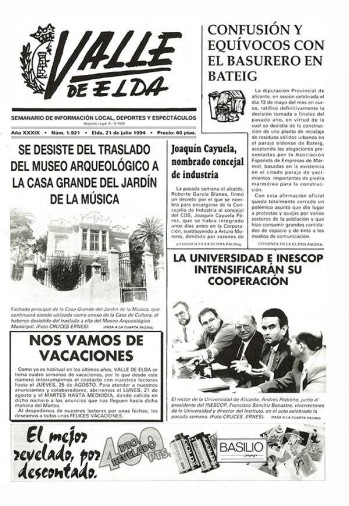 N&uacute;mero 1.921 - 21 de julio de 1994