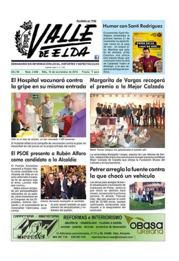 N&uacute;mero 2.836 - 14 de noviembre de 2014