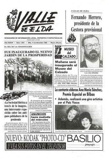 N&uacute;mero 1.841 - 11 de diciembre de 1992